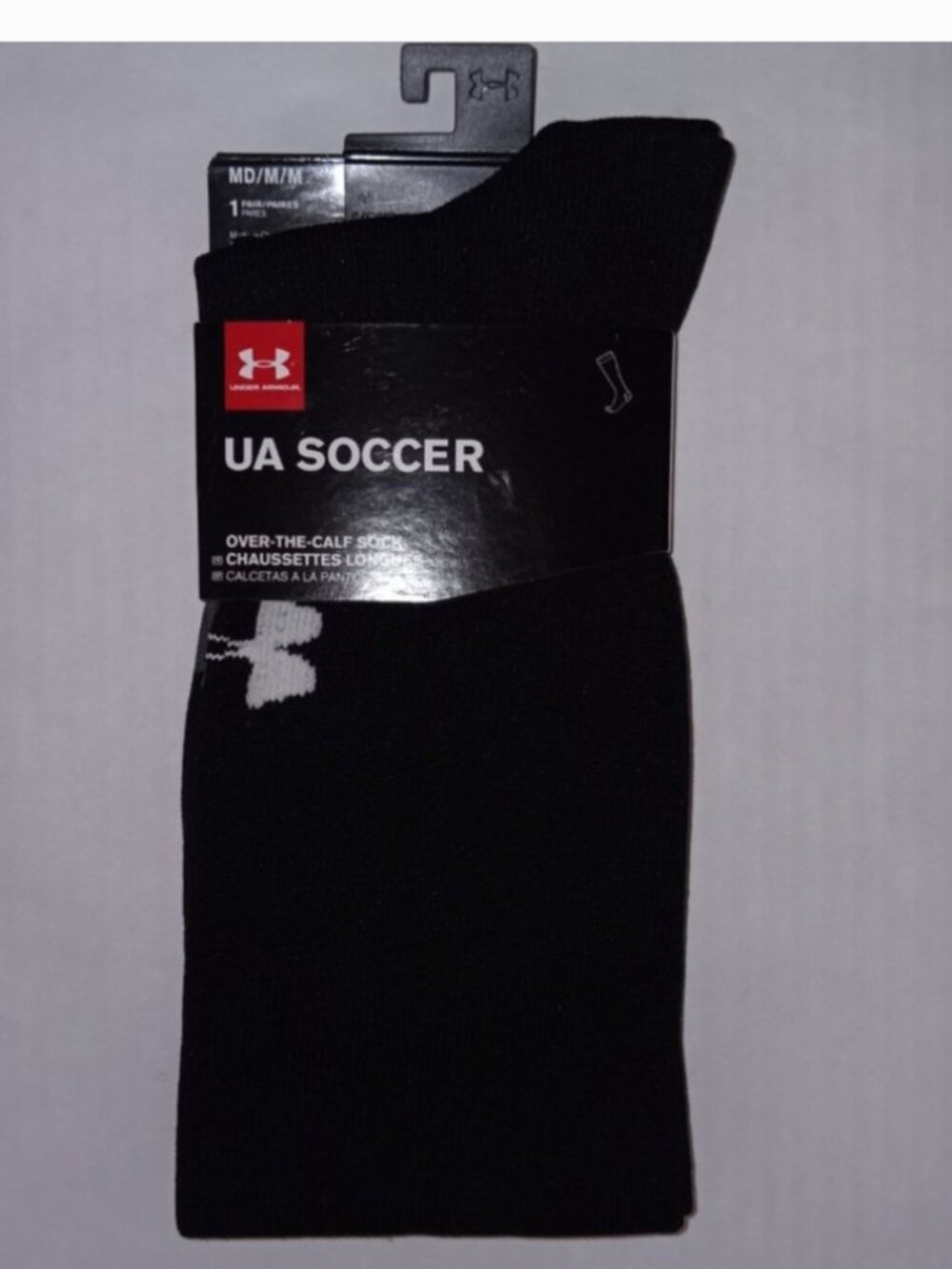 BUNDLE LOT OF UNDER ARMOUR & TCK SOCCER SOCKS BLACK SIZE MEDIUM